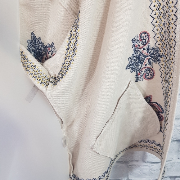 CJ BANKS Open Front Embroidered Open Front Cardigan - Picture 2 of 14